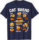 Cat Bread Funny Cat Lover Bakery T-Shirt - T-Shirt | Navy