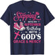 Stepping Into My September Birthday Women Girl Pink Sneakers T-Shirt - T-Shirt | Navy