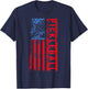 US Flag Pickleball American Pickleball Player T-Shirt - T-Shirt | Navy