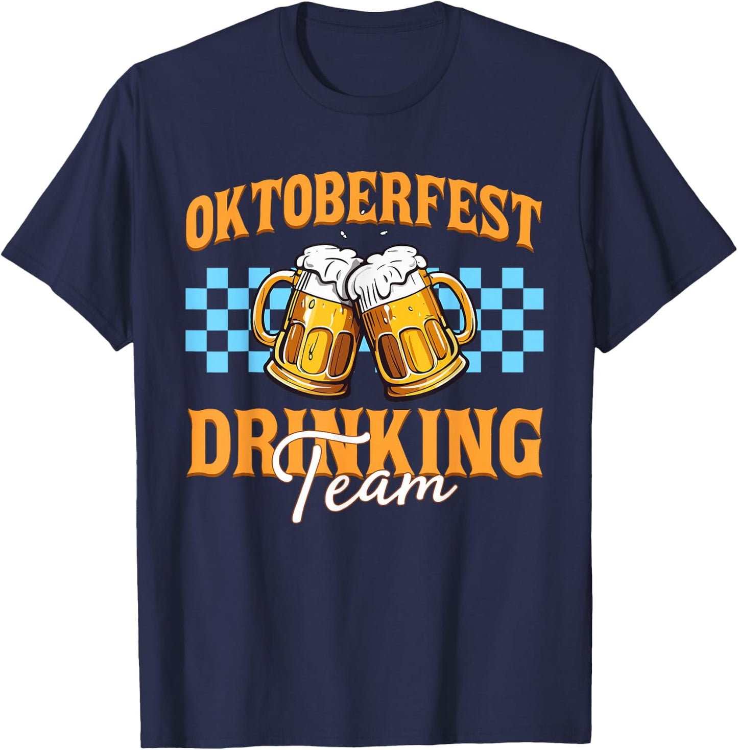 Oktoberfest Drinking Team Funny Germany Oktoberfest Party T-Shirt - T-Shirt | Navy