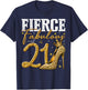21st Birthday Fierce Fabulous and 21 Year Old Gifts Heels T-Shirt - T-Shirt | Navy