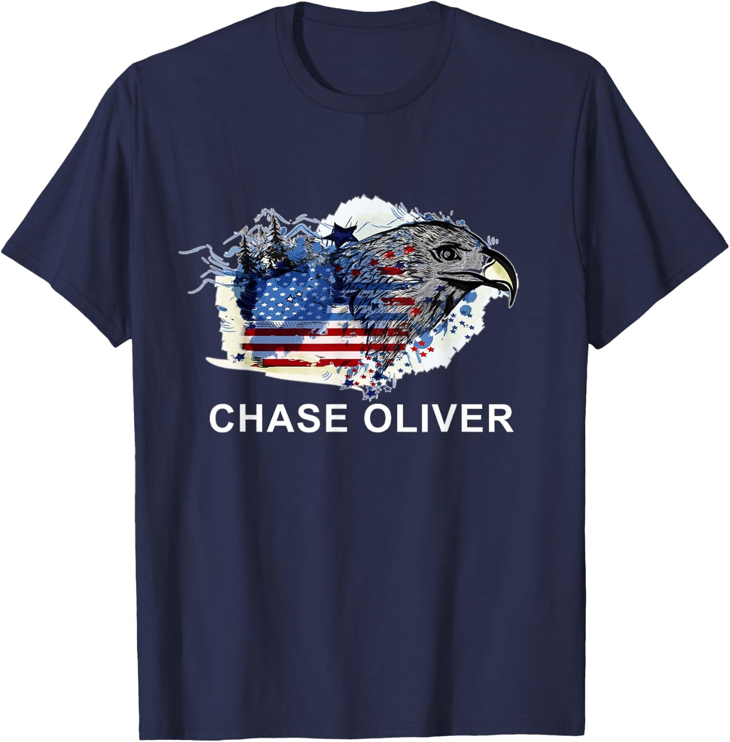 Chase Oliver 2024 Election T-Shirt - T-Shirt | Navy