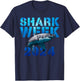Shark Lover 2024 Week Animal Ocean Beach Summer Scuba Divers Men Women Kids T-Shirt - T-Shirt | Navy