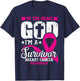 Breast Cancer Survivor By The Grace God I'm A Survivor T-Shirt - T-Shirt | Navy