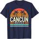 Cancun Designs By ShirtZilla Cancun Mexico Retro Beach Souvenir -Adults , Black, Small T-Shirt - T-Shirt | Navy
