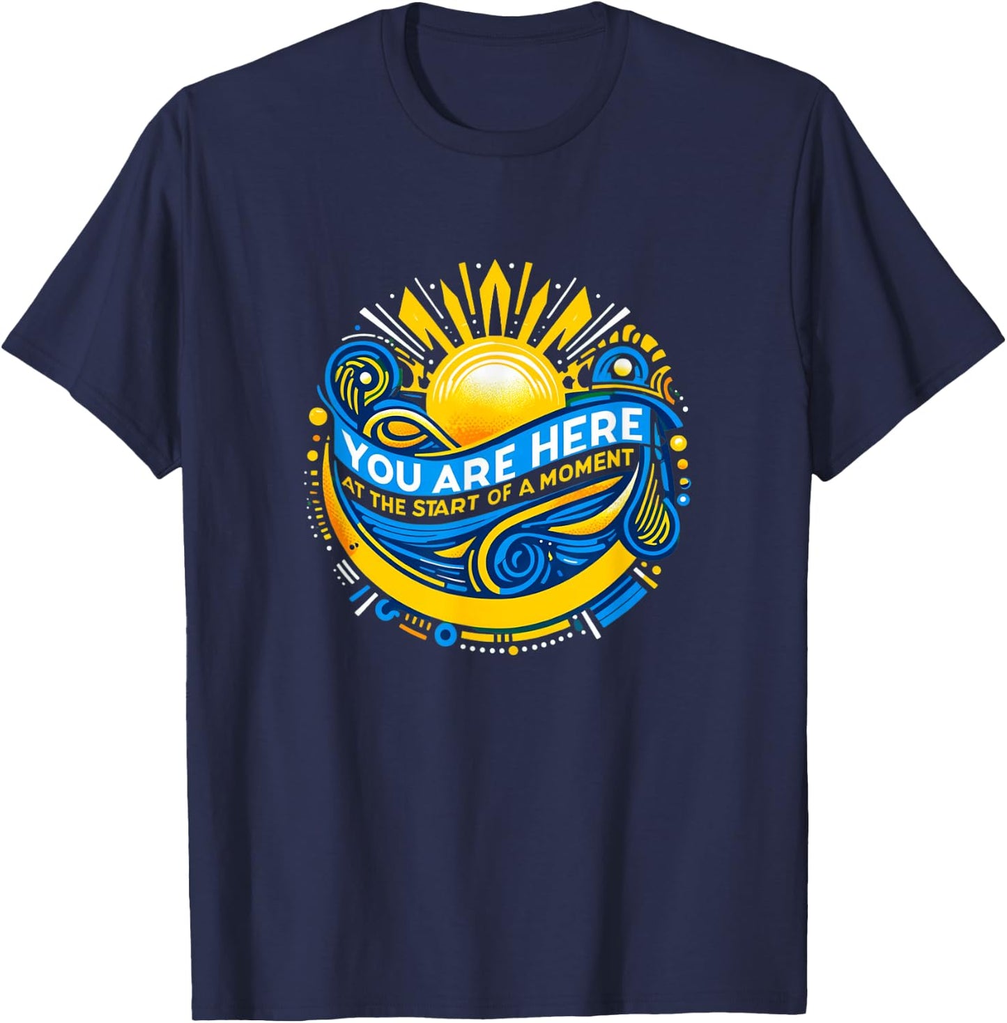 StageNotes You Are Here Come From Away Newfoundland Musical Theatre , Small, Black T-Shirt - T-Shirt | Navy