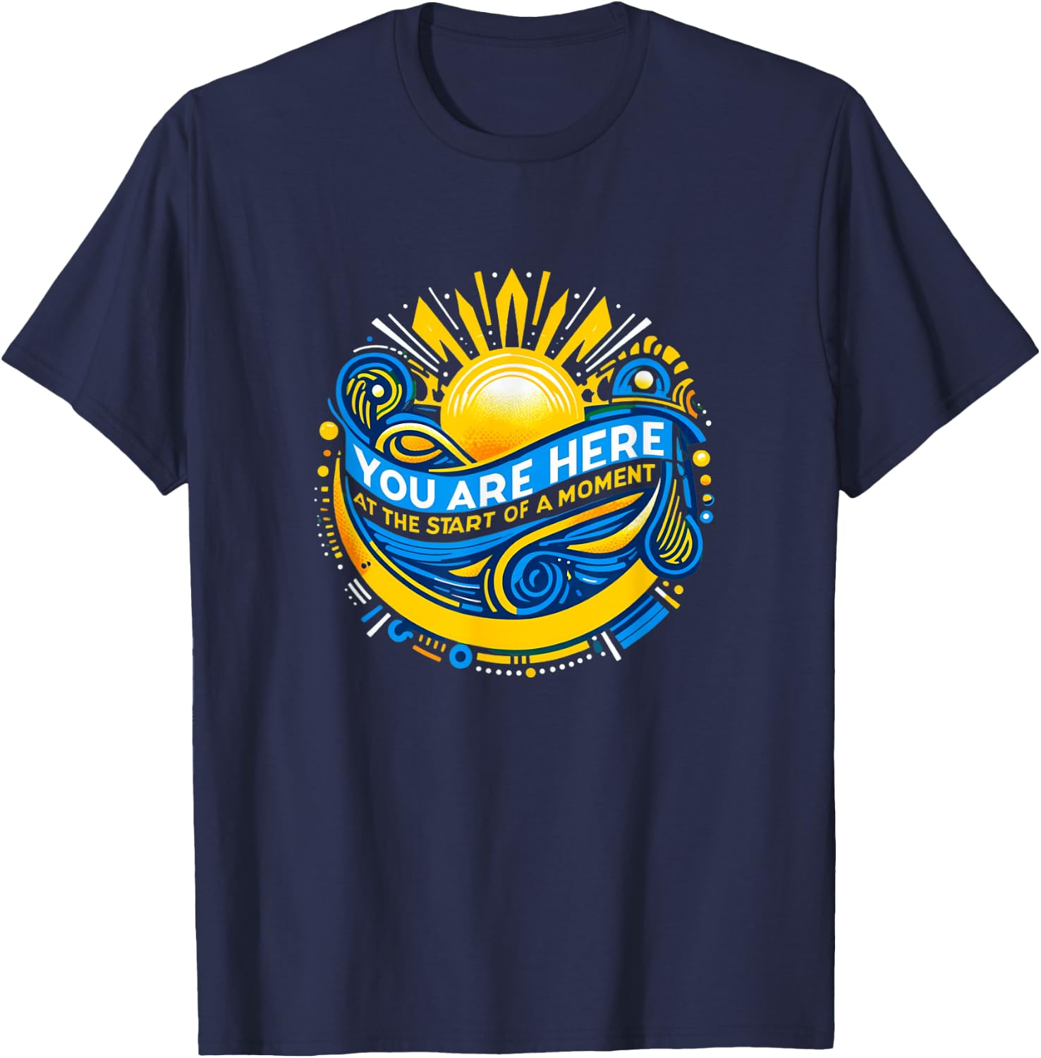 StageNotes You Are Here Come From Away Newfoundland Musical Theatre , Small, Black T-Shirt - T-Shirt | Navy
