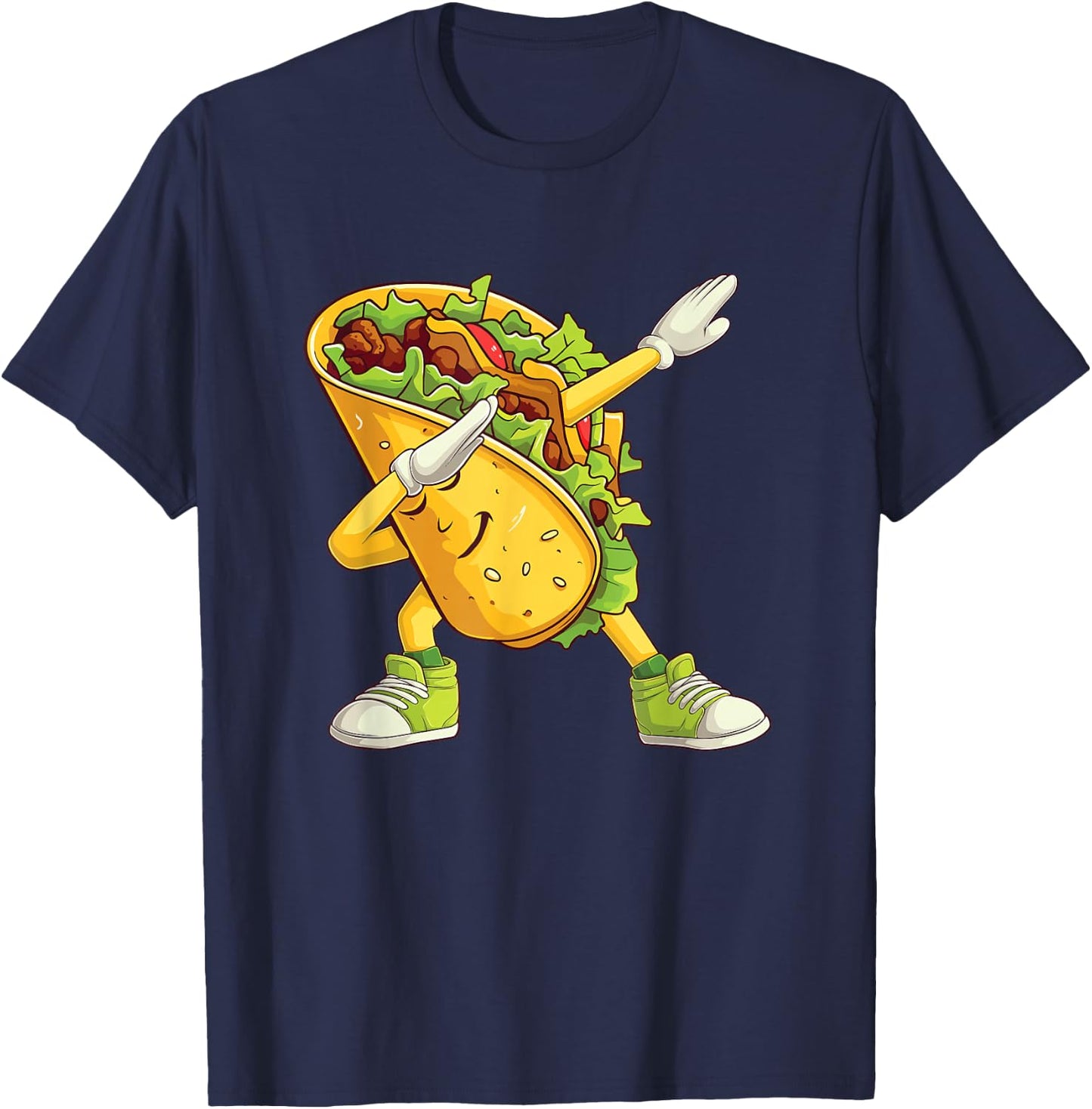 Dabbing Taco - Mexican Food Taco Tuesday T-Shirt - T-Shirt | Navy
