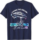 Skeleton Living The Dream T-Shirt - T-Shirt | Navy