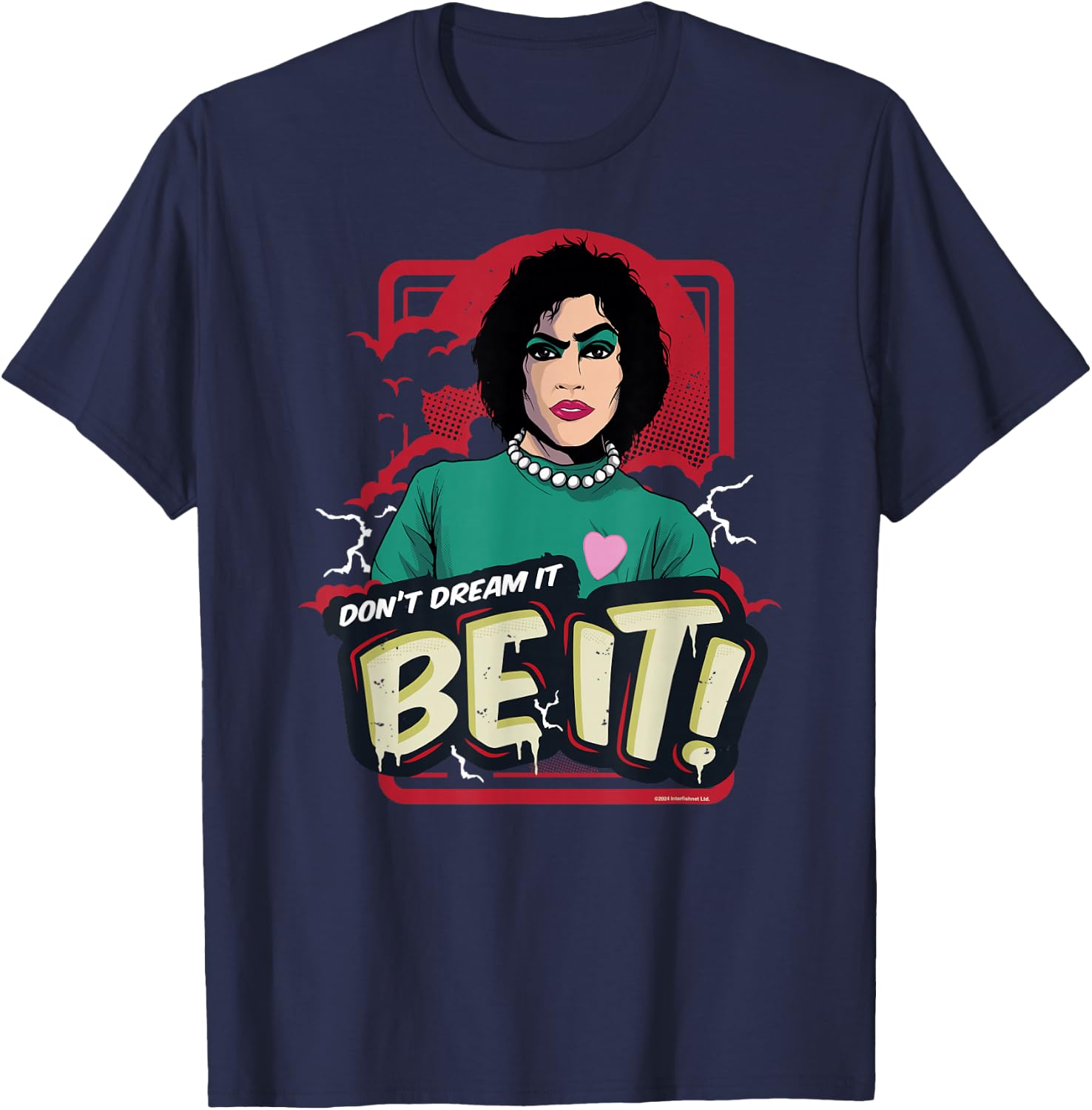 Rocky Horror Show Dr Frank N Furter Quote T-Shirt - T-Shirt | Navy