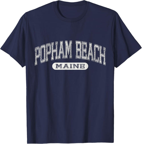 Vintage Popham Beach Maine Distressed Beach Classic