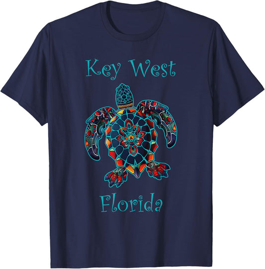 Key west Florida FL | turtle T-Shirt - T-Shirt | Navy