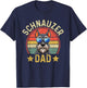 Best Schnauzer Dad Dog Fathers Day T-Shirt - T-Shirt | Navy
