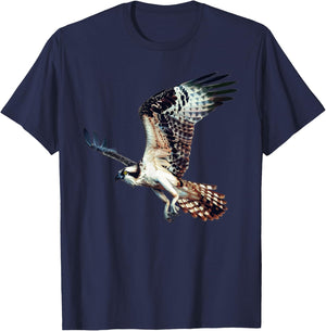 Osprey Bird With A Sunset T-Shirt - T-Shirt | Navy