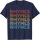Retro Vintage Rhymes T-Shirt - T-Shirt | Navy