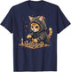 Chess , & Kids Cat Chess Player T-Shirt - T-Shirt | Navy