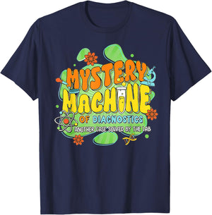 Mystery Machine of Diagnostics Lab Week 2025 Med Lab Tech T-Shirt - T-Shirt | Navy