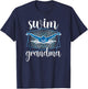 Swim Grandma Proud Grandmother Of A Swimmer Grandma T-Shirt - T-Shirt | Navy