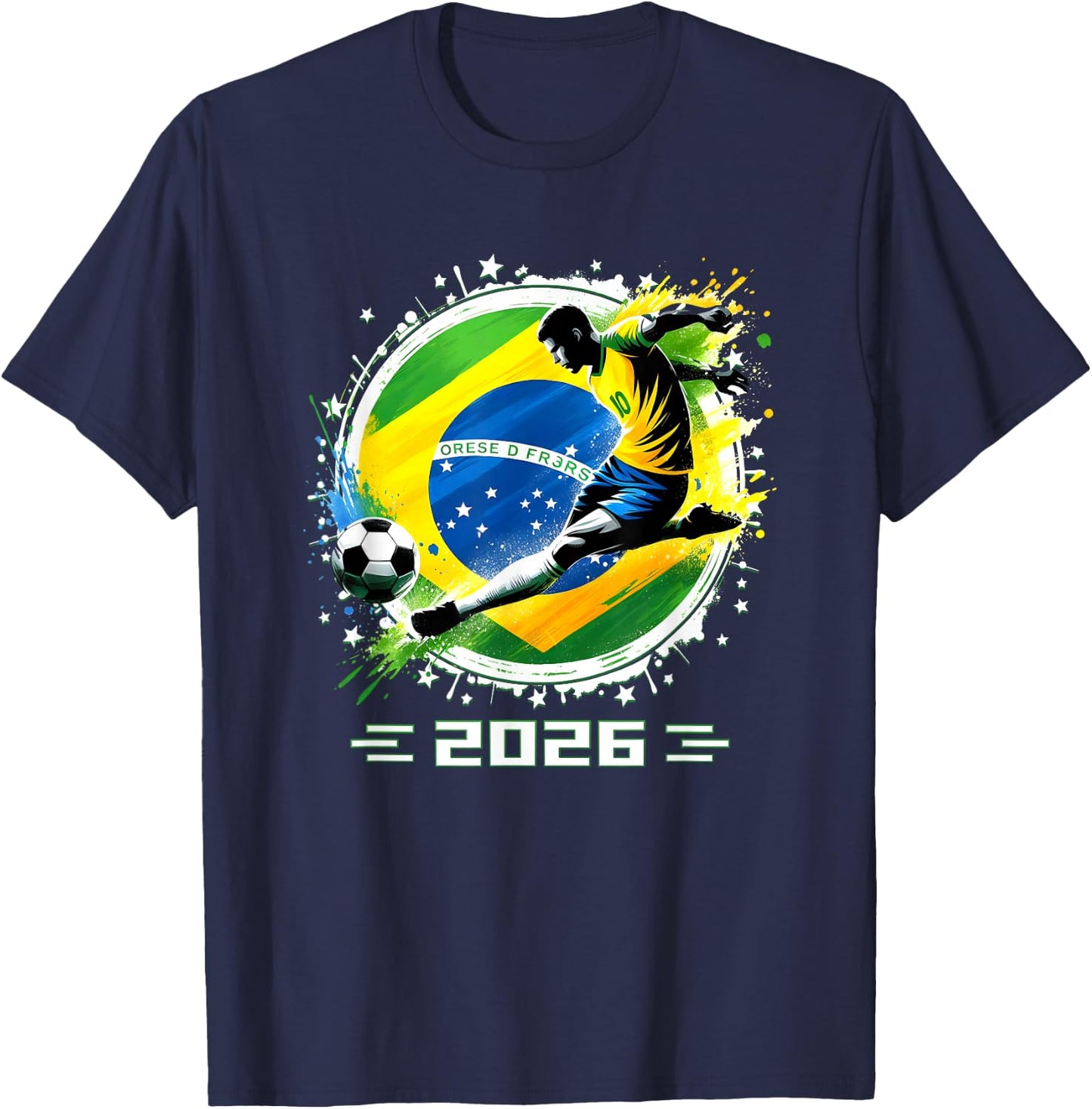 Brazil 2026 Brazil Player Retro Boys T-Shirt - T-Shirt | Navy