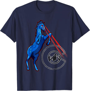 Blucifer - Denver Airport Creepy Horse T-Shirt - T-Shirt | Navy