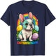 Funny Easter French Bulldog Easterfrenchie Cute Frenchie T-Shirt - T-Shirt | Navy