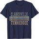 Retro Clarksville Tennessee T-Shirt - T-Shirt | Navy