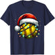 Christmas Softball Xmas Santa Softball Lover Boys Girls Kids T-Shirt - T-Shirt | Navy