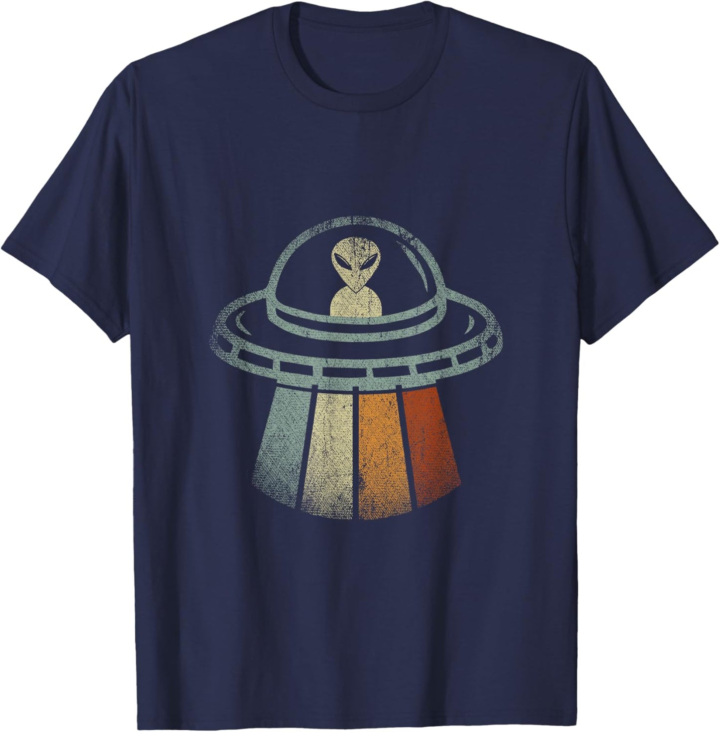 Retro Alien T-Shirt - T-Shirt | Navy