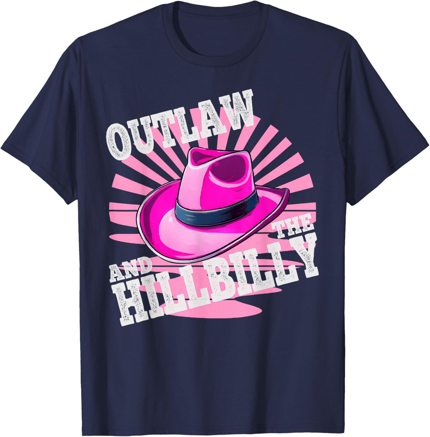 Outlaw and the Hillbilly 2024 Cowboy T-Shirt - T-Shirt | Navy