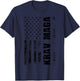 Cute Krav Maga Gift American Men Women Fighter July 4th T-Shirt - T-Shirt | Navy
