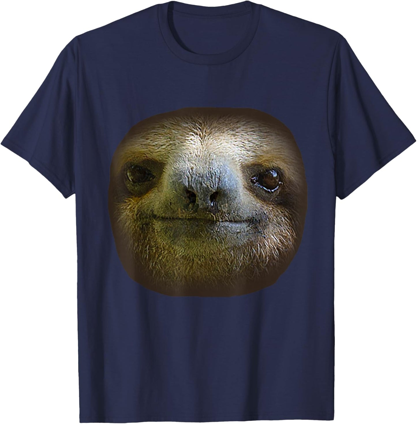 Sloth Face, Sloths Costume T-Shirt - T-Shirt | Navy