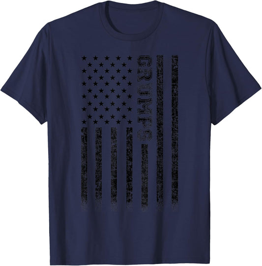 Grumps American Flag T-Shirt - T-Shirt | Navy