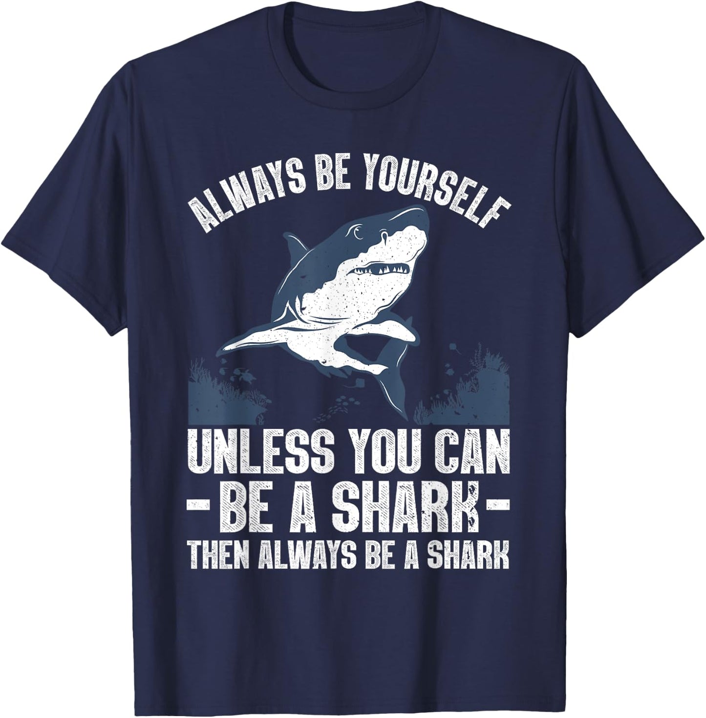 Cool Shark Art Women Megalodon Sharks Biology Ocean T-Shirt - T-Shirt | Navy