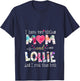I Have Two Titles Mom And Lollie Funny Mother's Day V-Neck T-Shirt - T-Shirt | Navy