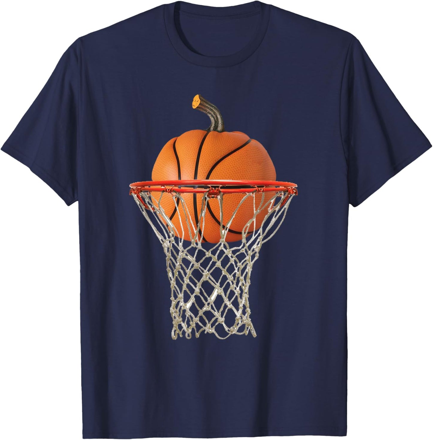 Funny Basketball Design For Halloween Costume Men Boys T-Shirt - T-Shirt | Navy