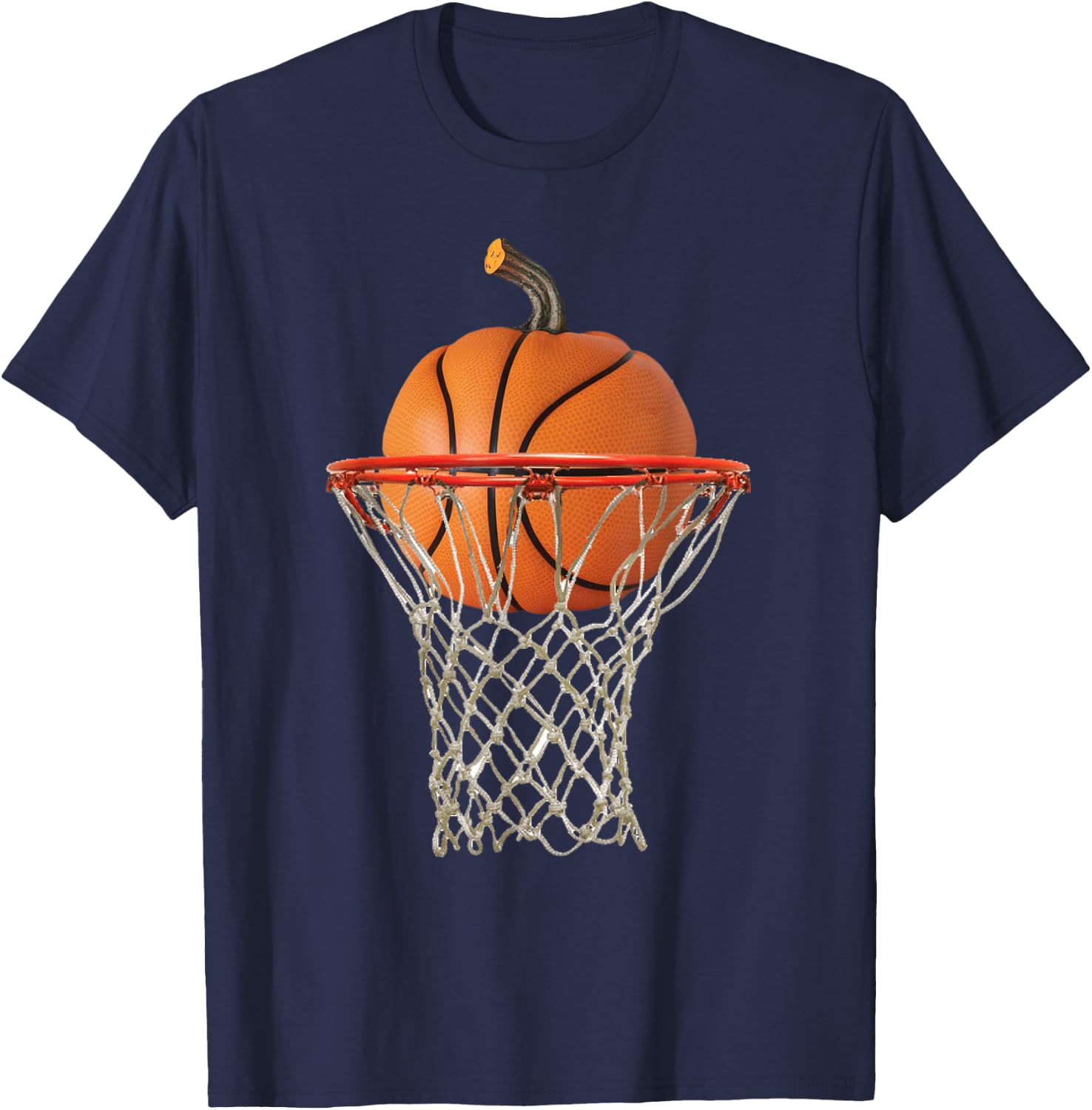 Funny Basketball Design For Halloween Costume Men Boys T-Shirt - T-Shirt | Navy
