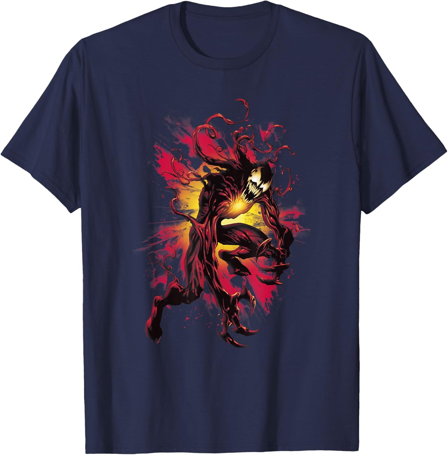 Marvel Comics Carnage Cletus Kasady Exploding Villain T-Shirt - T-Shirt | Navy