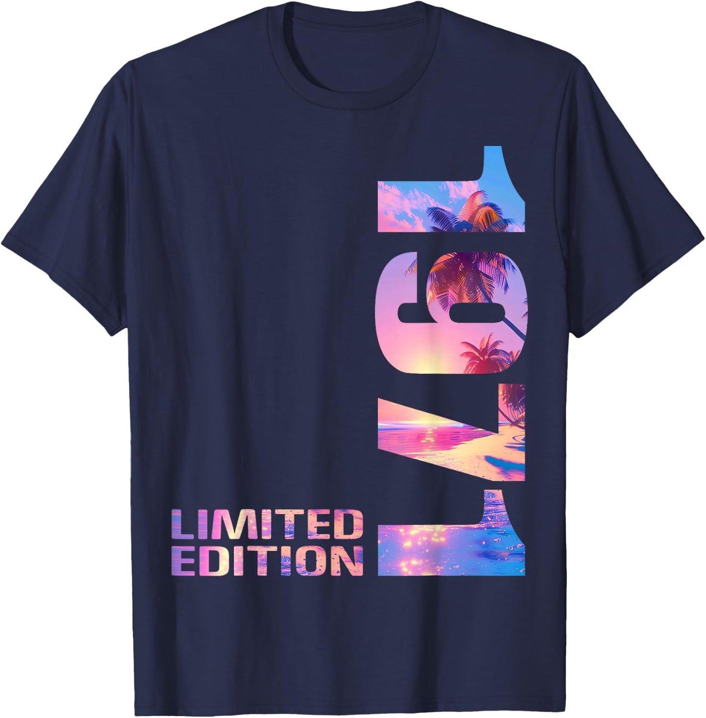 55th Birthday 1971 Limited Edition 55 Man Woman T-Shirt - T-Shirt | Navy
