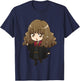 Kids Harry Potter Hermione Granger Anime Style Portrait T-Shirt - T-Shirt | Navy