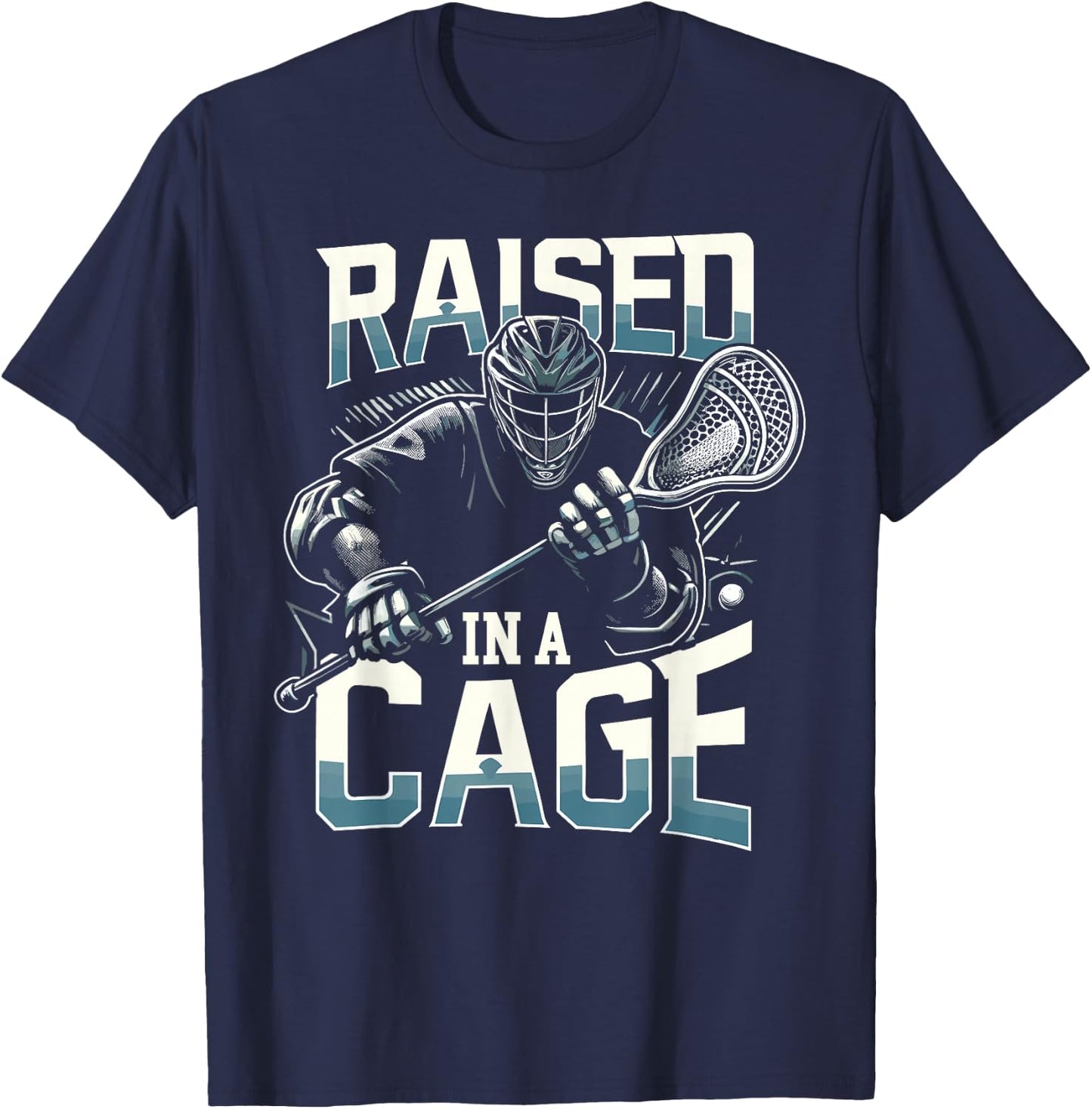 Lacrosse Player Lax Goalie Lacrosse Goalie T-Shirt - T-Shirt | Navy