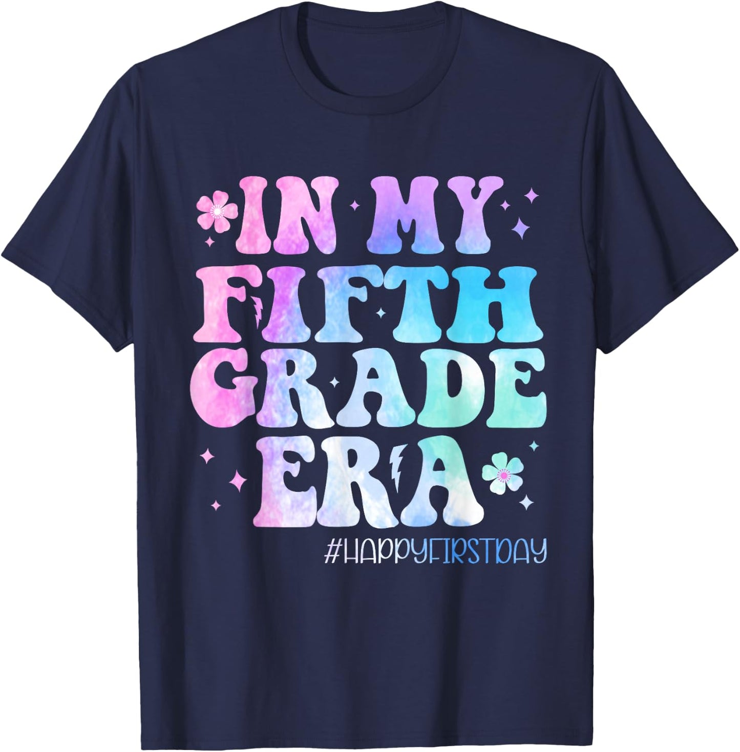 In My Fifth Grade Era Back to School 5th Grade Teachers Kids T-Shirt - T-Shirt | Navy