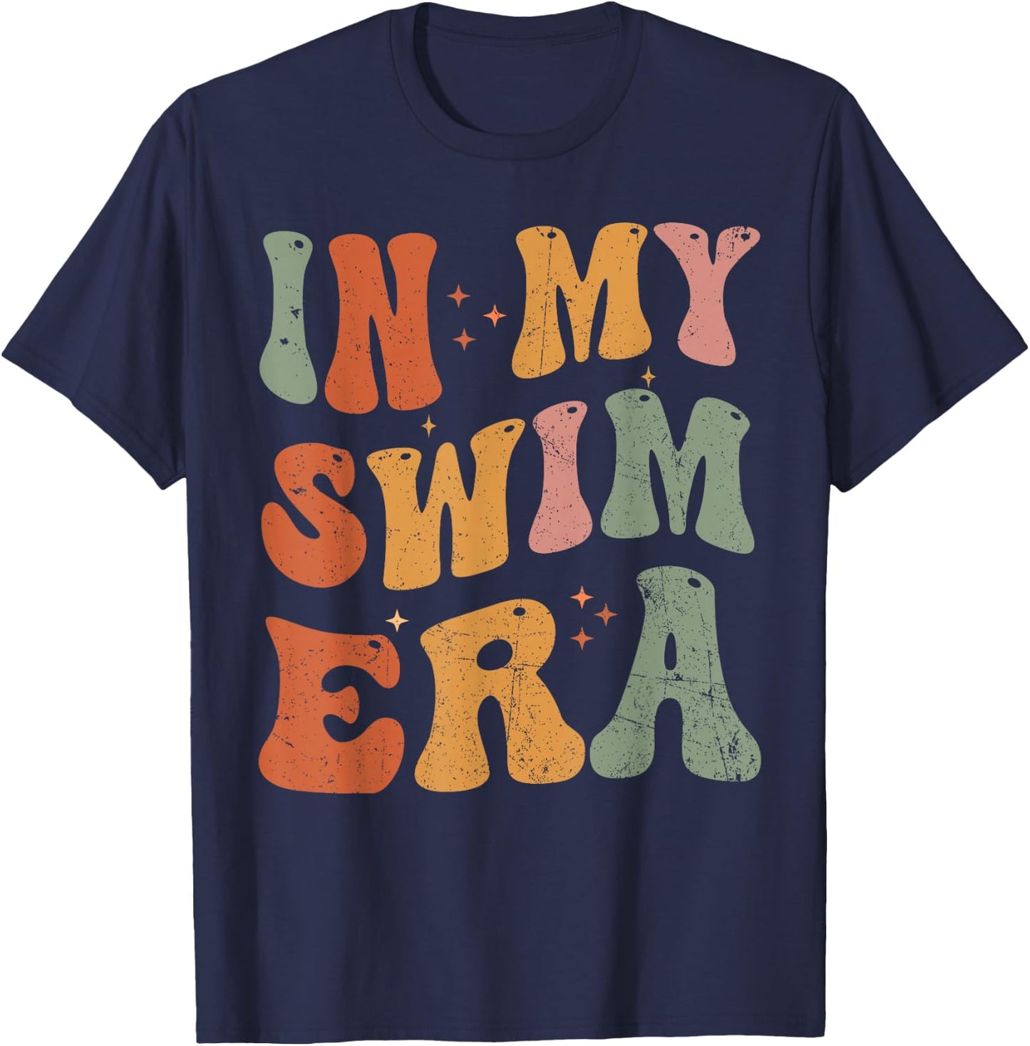 Retro In My Swim Era Swimming Swimmers Women Men Kids T-Shirt - T-Shirt | Navy