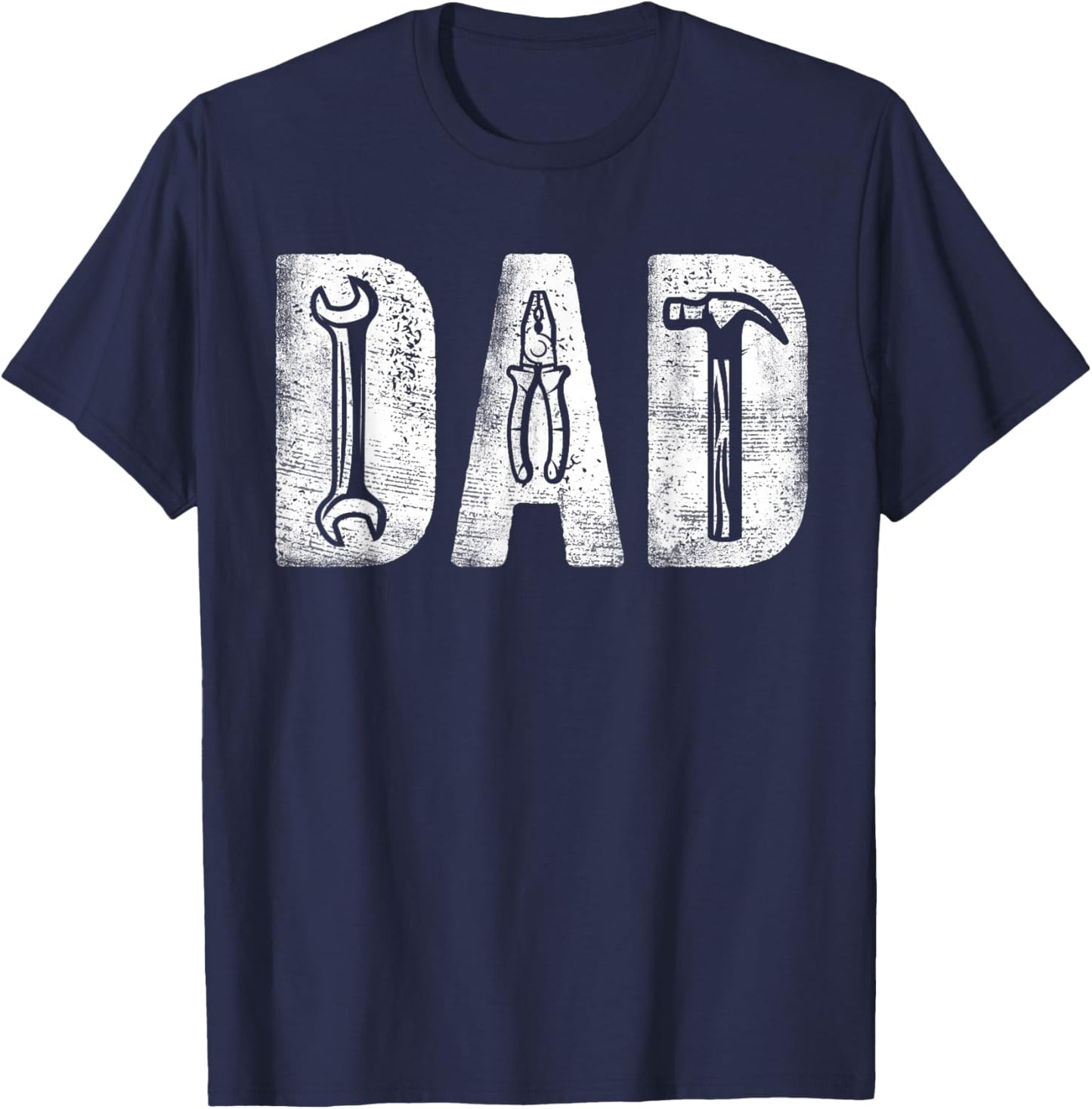 Mechanic Dad Classic Bold Font Father's Day Repairman Daddy T-Shirt - T-Shirt | Navy