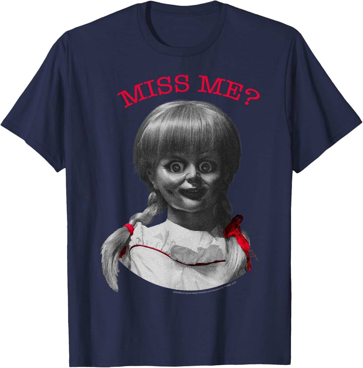 Annabelle Miss Me Portrait T-Shirt - T-Shirt | Navy