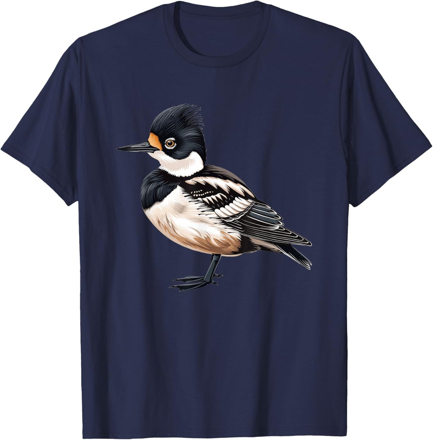 Hooded Merganser Vintage T-Shirt - T-Shirt | Navy