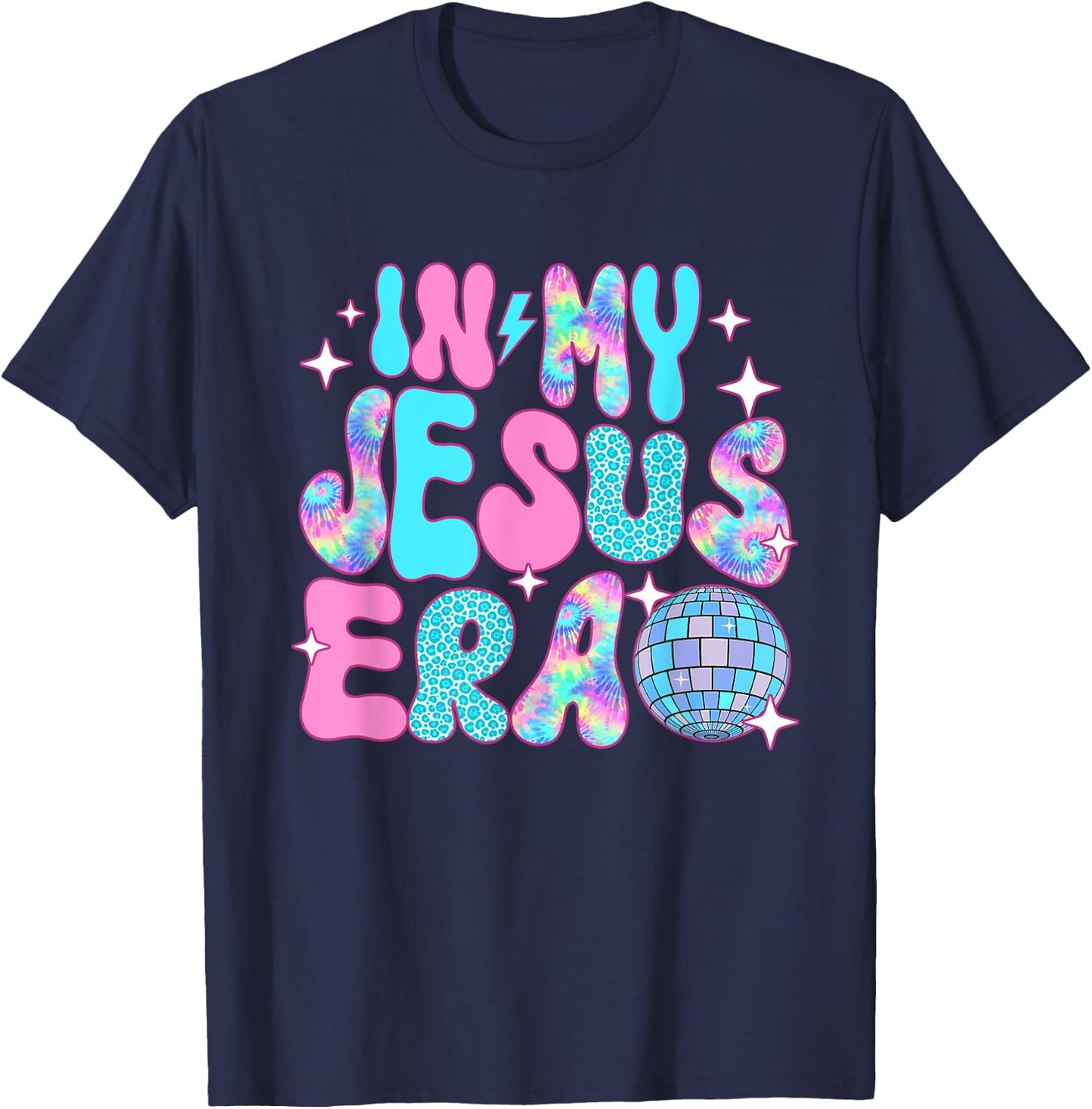 Disco In My Jesus Era T-Shirt - T-Shirt | Navy