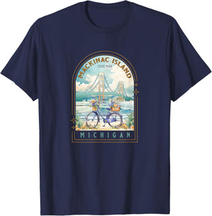 Mackinac Island State Park Michigan USA Lake Huron Souvenir T-Shirt - T-Shirt | Navy