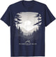 The Mountains Are Calling Original Unique Graphic T-Shirt - T-Shirt | Navy