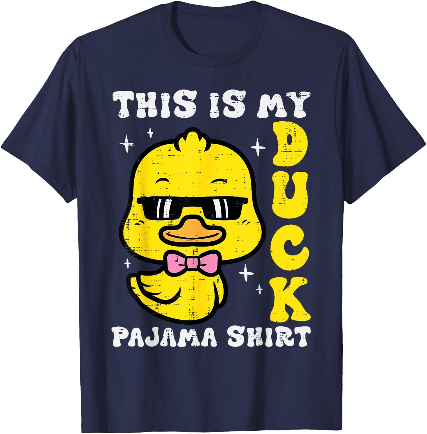 This Is My Duck Pajama Shirt Cute Women Girls Boys Kids Men T-Shirt - T-Shirt | Navy