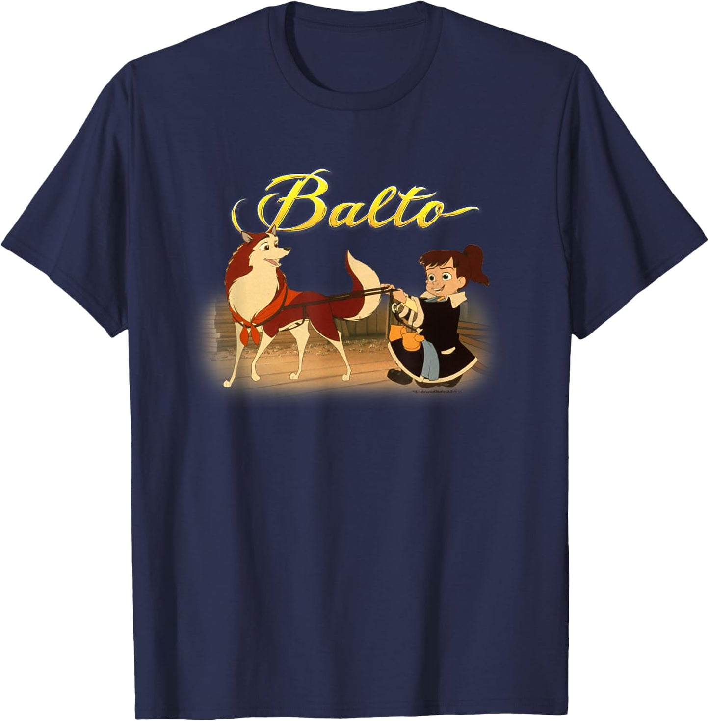 Balto Jenna and Rosy Heartwarming Moment T-Shirt - T-Shirt | Navy